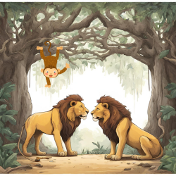 Moral Stories of Two Lions