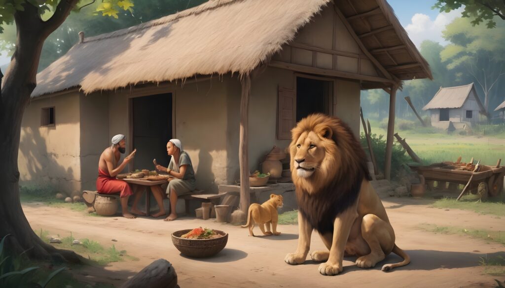 Panchatantra-Stories-Lion-woodcutter