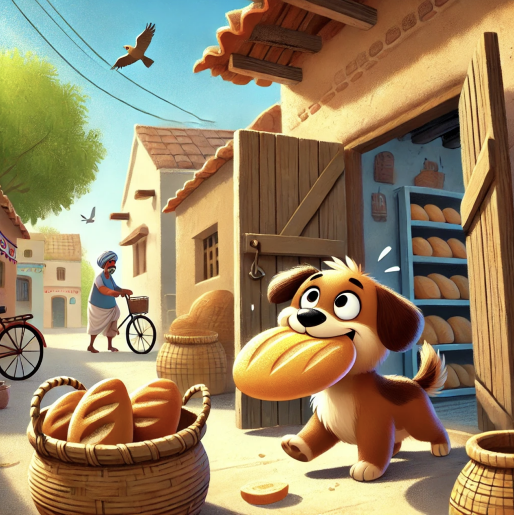 greedy dog story in english