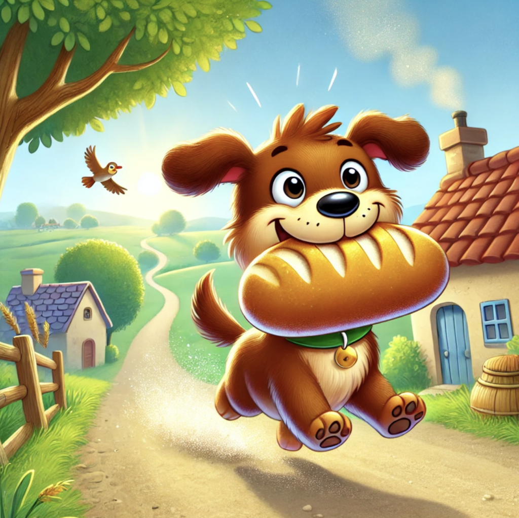 greedy dog story in english