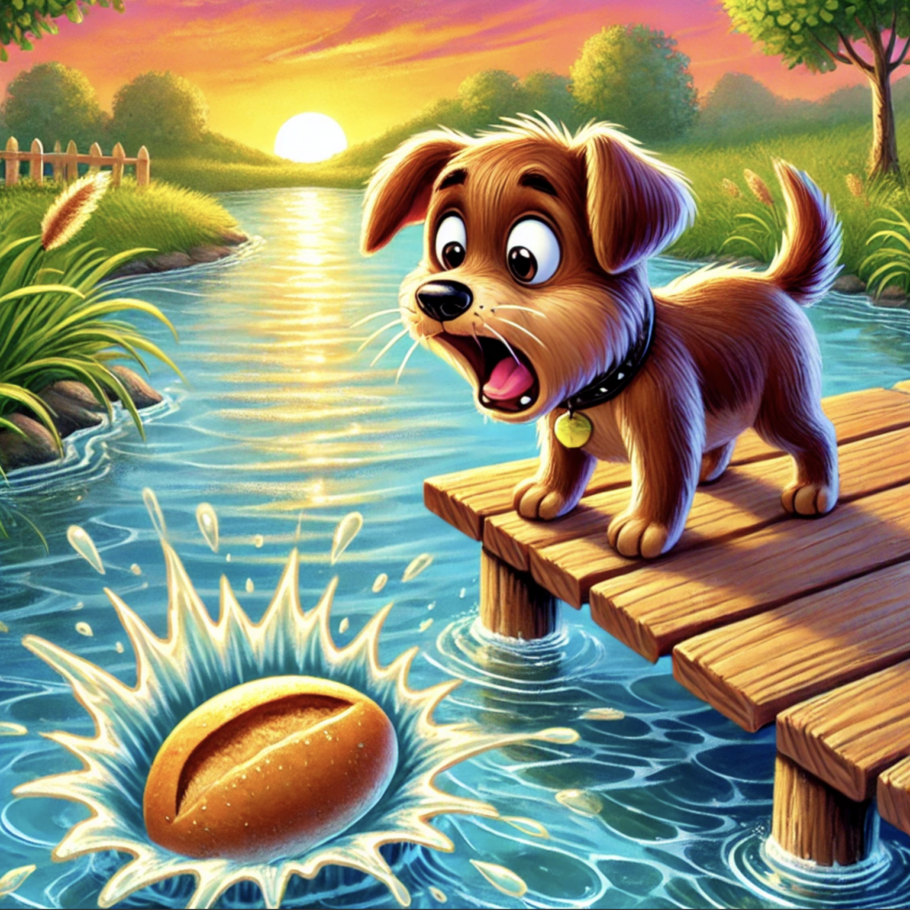 greedy dog story in english