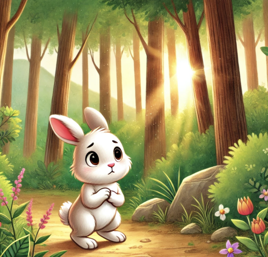 clever rabbit and the lion story rabbit showing the well to lion