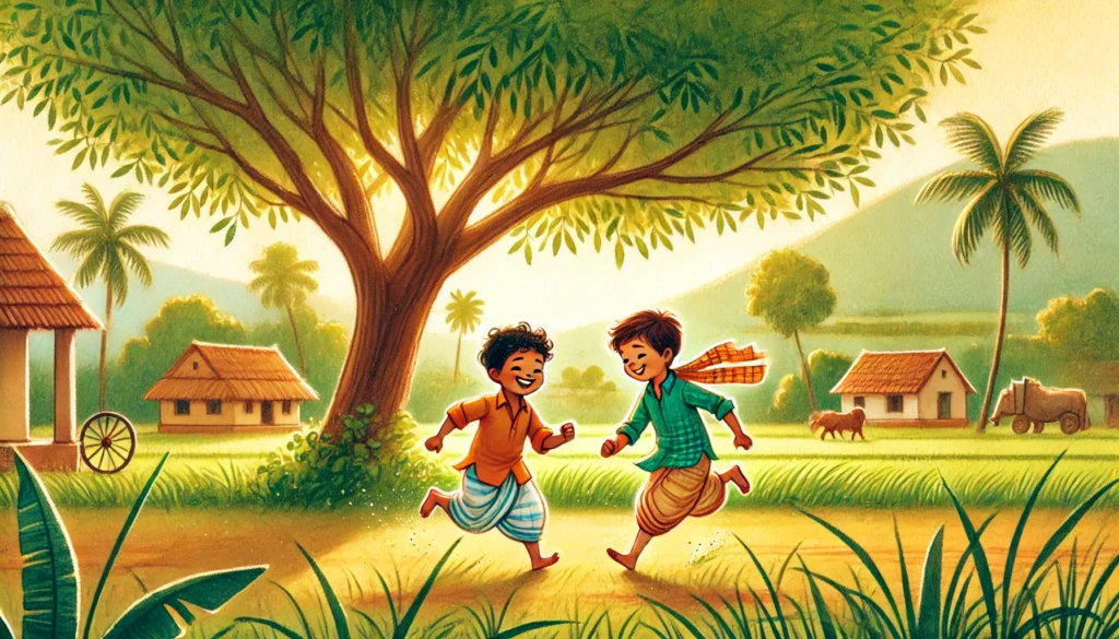 Child Playing in ugadi day