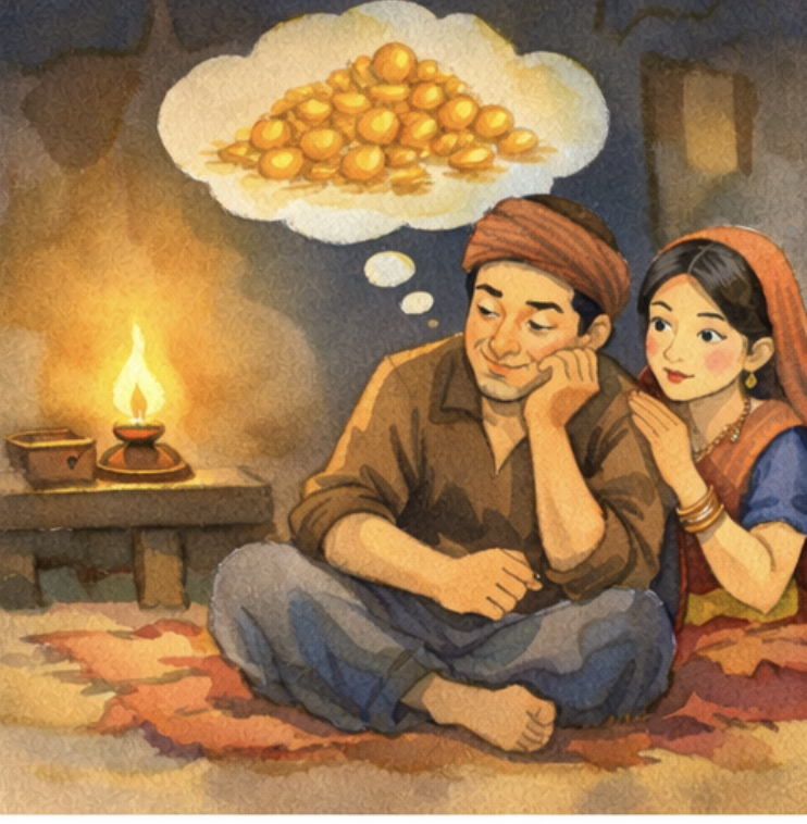 goose that laid the golden eggs story farmer thinking greedily