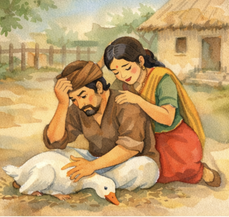 goose that laid the golden eggs story farmer regrets mistake