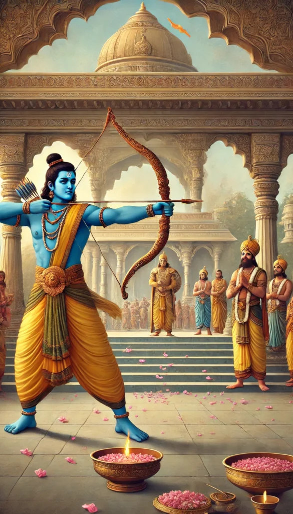 Lord Rama story in Ayodhya Ramayana illustration