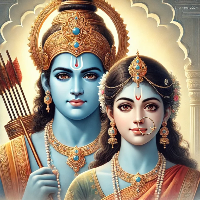 Lord Rama story in Ayodhya Ramayana illustration