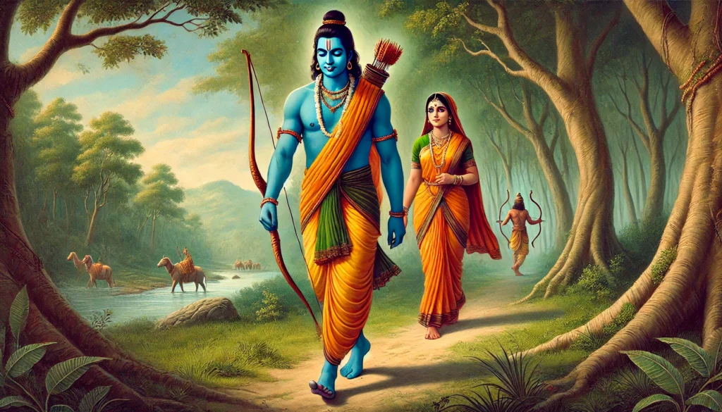 Lord Rama story in Ayodhya Ramayana illustration