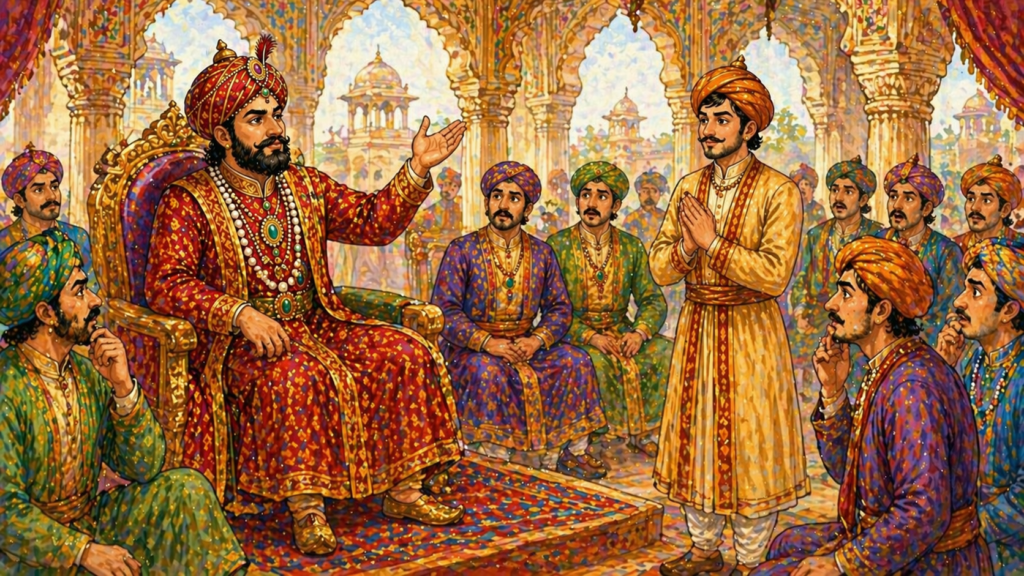 Akbar Asks the Question to Birbal