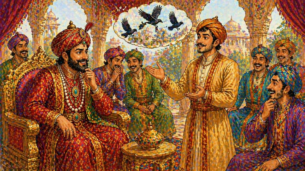 Akbar's Court Laughs at Birbal’s Clever Reply