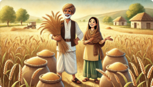 farmer harvesting crops