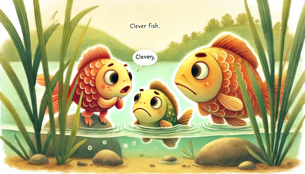Fish warning others about danger