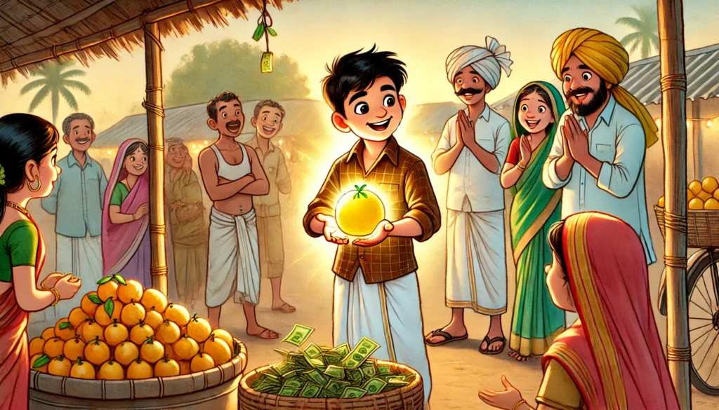 golden fruit old in market