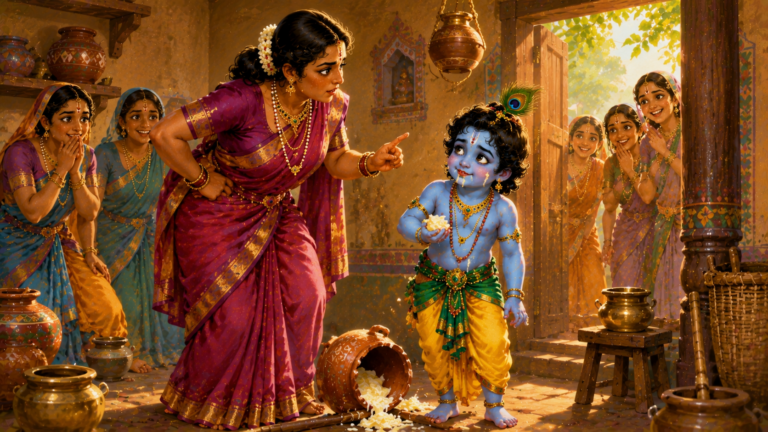 Krishna and the Butter Thief Story in English